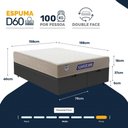Ver imagem 3 de Cama Box Baú com Colchão Gazin de Espuma D28 Double Face Force Plus Queen 158cm