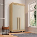 Ver imagem 1 de Armário Multiuso Sapateira Rv Paris com Chave Cinamomo Off White