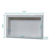 Nicho para banheiro pré moldado 57x35 Branco Corso - 2