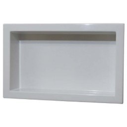 Nicho para banheiro pré moldado 57x35 Branco Corso - 1