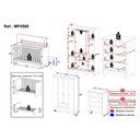 Ver imagem 4 de Quarto de Bebê Completo com Berço Americano 3 em 1 Dengo Multimóveis Mp4588 Madeirado/off White