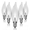Kit 5 Lâmpadas Incandescentes Vela Bico Torto Clara VL-32 E-14 40W 127V Toplux - 1