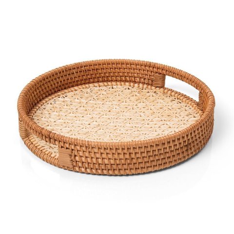 Bandeja Circular Rattan 30 Cm