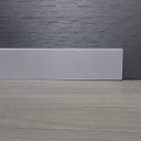 Ver imagem 2 de Kit 10 Barras Moldura/rodapé de Poliestireno 5cm Liso Branco (5x1x240cm)