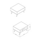 Ver imagem 2 de Mesa de Centro Nicho Retangular Retrô RT3020 Marrom