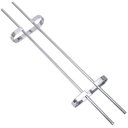 Ver imagem 2 de Kit 2 Suporte para Taças 39cm Cromado Decoração Adega Bar Vinho Cozinha Armário Organizador