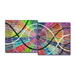 Conjunto com 2 Lindos Quadro Decorativo Originais Pintados a Mão Medindo 73x136 Cm - 3