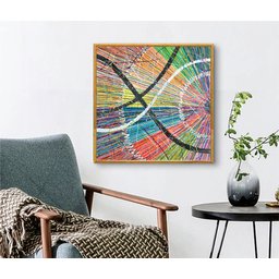 Conjunto com 2 Lindos Quadro Decorativo Originais Pintados a Mão Medindo 73x136 Cm - 4