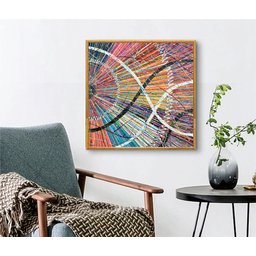 Conjunto com 2 Lindos Quadro Decorativo Originais Pintados a Mão Medindo 73x136 Cm - 5