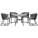 Ver imagem 1 de Mesa com 4 Cadeiras e Noronha Estofado 5 Trama Original Preto