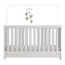 Ver imagem 4 de Berço 3 em 1 Vira Cama com Colchão Incluso Elza Multimóveis Mp4305 Branco