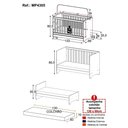Ver imagem 3 de Berço 3 em 1 Vira Cama com Colchão Incluso Elza Multimóveis Mp4305 Branco