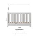 Ver imagem 6 de Berço 3 em 1 Vira Cama com Colchão Incluso Elza Multimóveis Mp4305 Branco