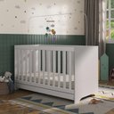 Ver imagem 2 de Berço 3 em 1 Vira Cama com Colchão Incluso Elza Multimóveis Mp4305 Branco