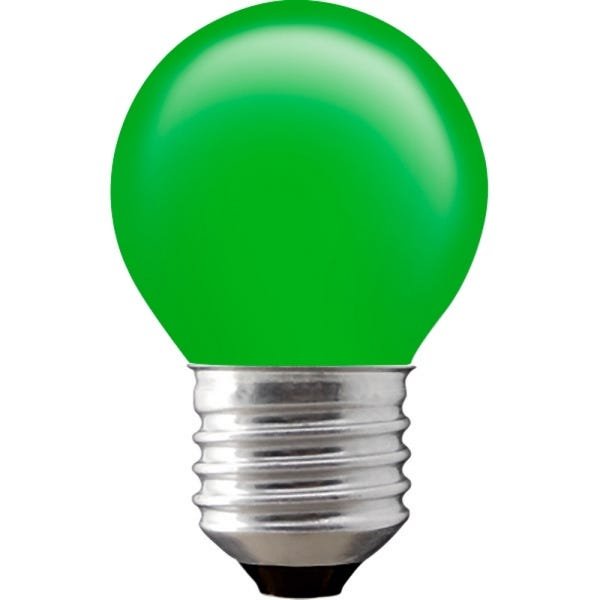 Kit 3 Lâmpadas Decorativas Bolinha BG-45 Verde E-27 40W 127V Toplux - 1