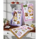 Ver imagem 1 de Kit com 3 Panos de Copa Felpudo Prata Estampado - Happy Kitchen