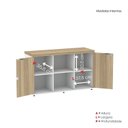 Ver imagem 5 de Armário para Escritório 2 Portas com Chave 121,5cm Linha PE40 Branco