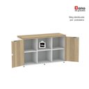 Ver imagem 6 de Armário para Escritório 2 Portas com Chave 121,5cm Linha PE40 Branco