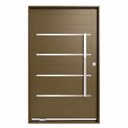 Ver imagem 2 de Porta Lambril Pivotante em Aço Galvanizado 220x120x14cm c/ Puxador Friso Esquerda