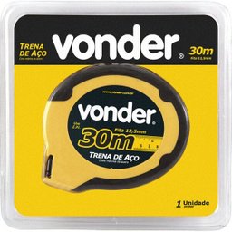Trena de aço longa caixa fechada com 30 m Vonder - 2