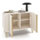 Ver imagem 3 de Buffet Benvenuto e Cristaleira Évora Off White – Hb Móveis