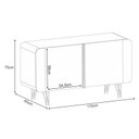 Ver imagem 4 de Buffet Benvenuto e Cristaleira Évora Off White – Hb Móveis