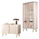 Ver imagem 1 de Buffet Benvenuto e Cristaleira Évora Off White – Hb Móveis