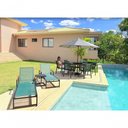 Ver imagem 4 de Poltrona Cadeira com Braço Madeira Nossa Kasa Móveis Área Externa Jantar Piscina Verde