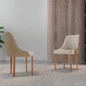Conjunto com 2 Cadeiras Esmeralda em Madeira Maciça para Sala de Jantar Moderna Mobília - 2
