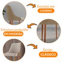 Ver imagem 5 de Conjunto com 2 Cadeiras Esmeralda em Madeira Maciça para Sala de Jantar Moderna Mobília