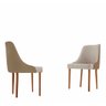 Conjunto com 2 Cadeiras Esmeralda em Madeira Maciça para Sala de Jantar Moderna Mobília - 1