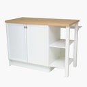 Ver imagem 4 de Bancada Gourmet Ilha Cozinha Ditália 2 Portas Cd-1028 Cor:branco