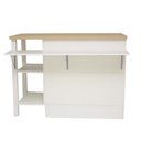 Ver imagem 3 de Bancada Gourmet Ilha Cozinha Ditália 2 Portas Cd-1028 Cor:branco