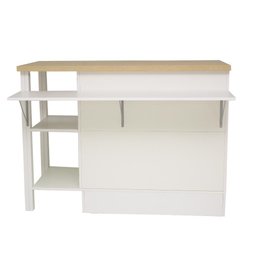 Bancada Gourmet Ilha Cozinha Ditália 2 Portas Cd-1028 Cor:branco - 3