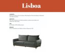 Ver imagem 3 de Sofá Lisboa Caixa Zero 1,80m - Movenzo Estofados