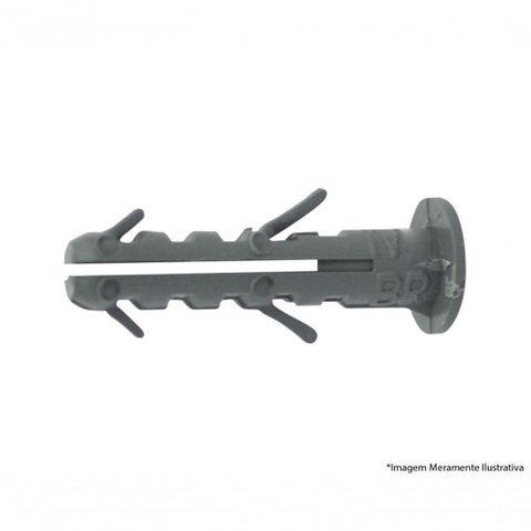 Bucha Plastica 06mm C/anel Sc 1000pcs