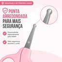 Ver imagem 4 de Kit Manicure para Bebê com Tesoura de Ponta Arredondada e Cortador de Unhas