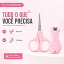 Ver imagem 5 de Kit Manicure para Bebê com Tesoura de Ponta Arredondada e Cortador de Unhas