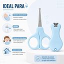 Ver imagem 2 de Kit Manicure para Bebê com Tesoura de Ponta Arredondada e Cortador de Unhas