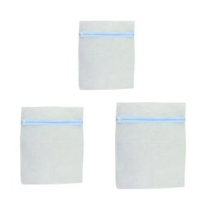 Kit 3 Unidades Bolsas Lavagem Roupas Protecao Fechamento Ziper Resistente
