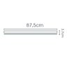 Luminaria T5 Led 15w 90cm Calha Sobrepor Branco Frio Bivolt - 6