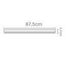 Ver imagem 6 de Luminaria T5 Led 15w 90cm Calha Sobrepor Branco Frio Bivolt