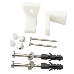 Kit Parafuso Fixação Lateral Privada Vaso e Bide Cromado Par