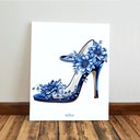 Ver imagem 4 de Kit 3 Quadro Decorativo Mulher Menina Azul Quarto Perfume Qualidade Premium 28x20cm