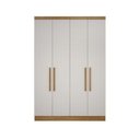 Ver imagem 1 de Modulado 4 Portas 3 Gavetas - Rizon-cumaru Off White - Móveis Novo Horizonte