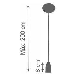 Pendente Loose 8cm 1 Lâmpada E27 Bronze - 3