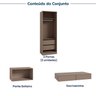 Guarda-Roupa Modulado 4 Peças 6 Portas Orion CabeCasa MadeiraOriginals - 6