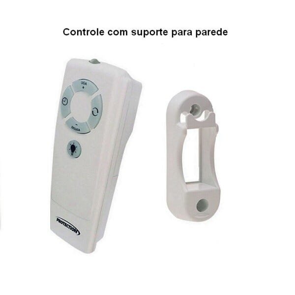 Ventilador de Parede 50cm com Controle Remoto Branco Tex5 Bivolt 210W Ventex - 4