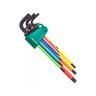 JOGO CHAVE HEXAG. LONGA COLORIDA 9PC SATA MM - 1