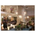 Ver imagem 4 de Pendente Redondo Esfera 20cm Dourado e Vidro Cristal Madelustre